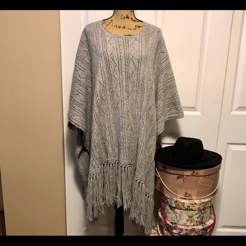 🌵ARNHEM🌵100% LAMBSWOOL PONCHO - Picture 5 of 11